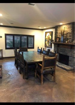 Solid wood Spanish Style Dinning Set