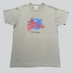 Planet Hollywood New Orleans vintage graphic tshirt light sage green Size Large