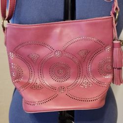 "Sak" Pink Leather Purse