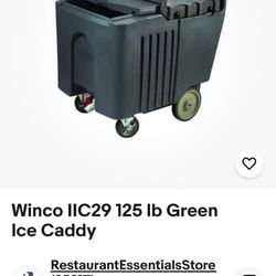 Winco LLC-29 125lb Green Ice Caddy 