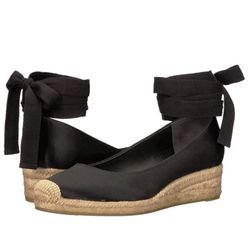 Tory Burch Heather Wedge Espadrille - Black