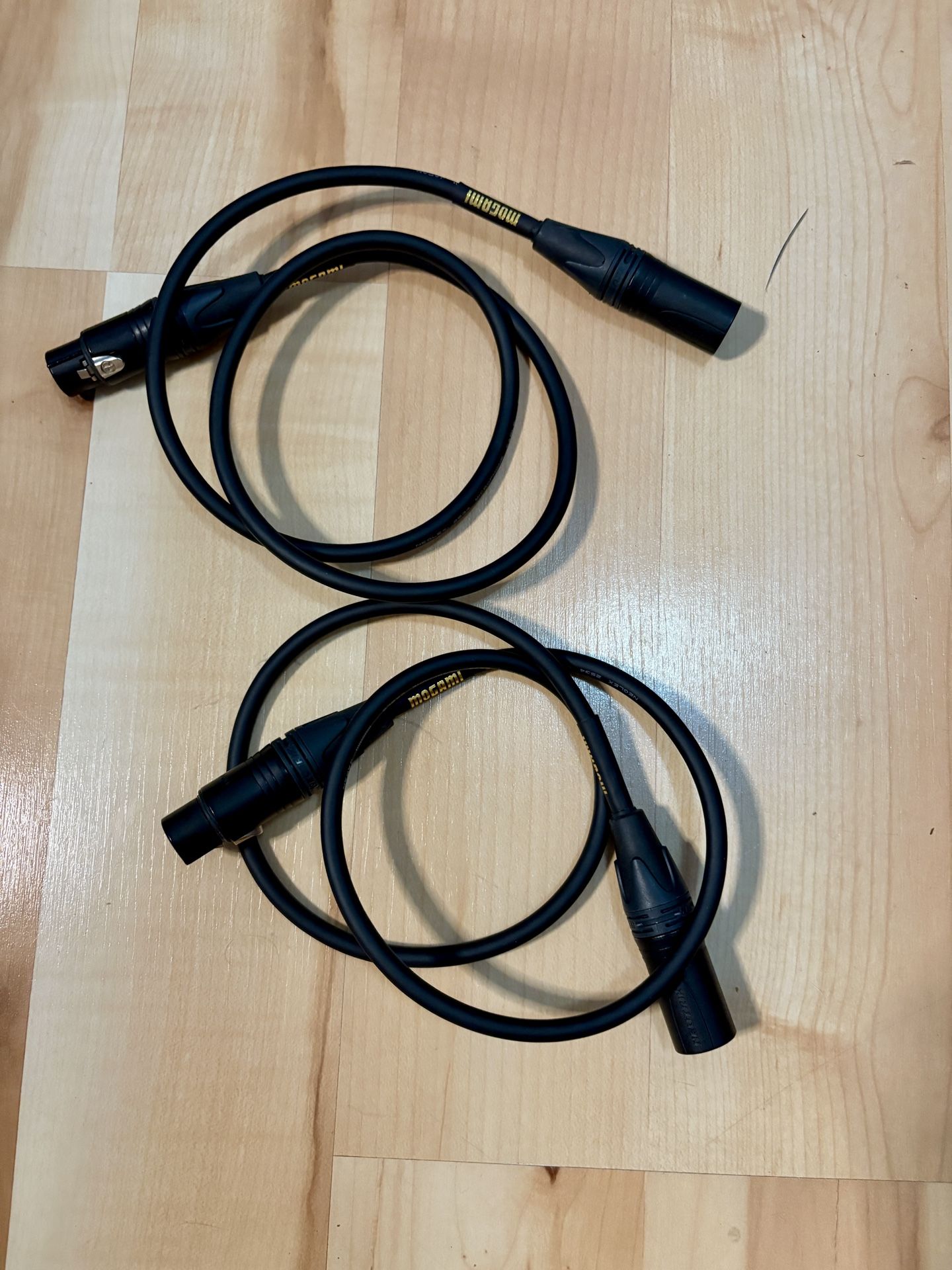 Mogami XLR 3ft Cables