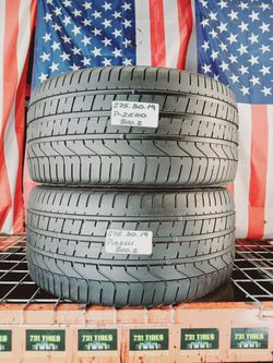 275/3OZR19 PIRELLI P-ZERO MAX PERFORMANCE SPORT CAR USED TIRES 275/30R19 LEASE RETURN TYRES SHOP SPECIALIST 275 30 19 LOW PROFILE GOMAS LLANTAS CAUCHO