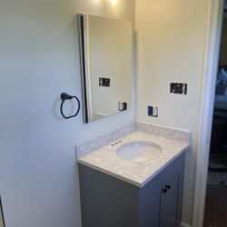 Bathroom Vanity and Sink - Quartz Cambria Warwick 