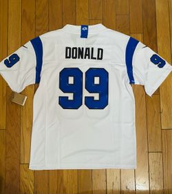White Los Angeles rams Donald’s fearsome jersey