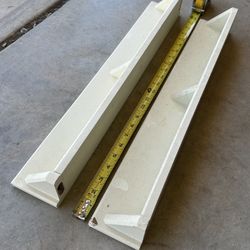 Small Shelf: White, 2 Available, 24” Wide
