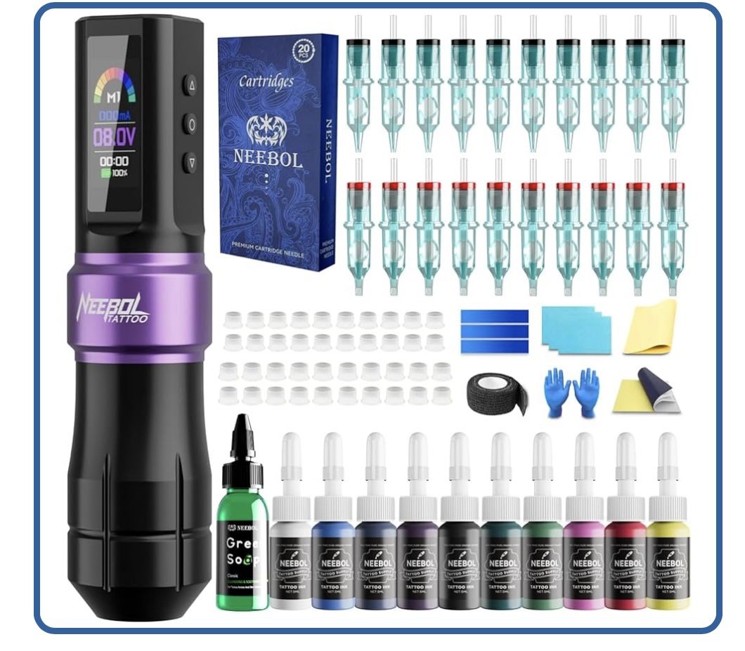 Wireless Tattoo Gun Kit,brand New