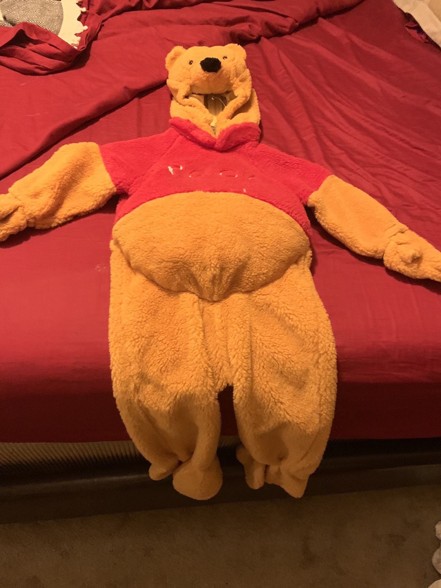 Winnie the Pooh costume fits a child about 3 1/2 4 feet tall