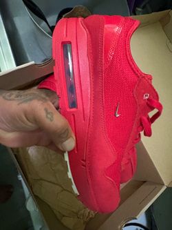US 10 Nike Air Max 1 '86 Jacquemus in the "Mystic Red" colorway.