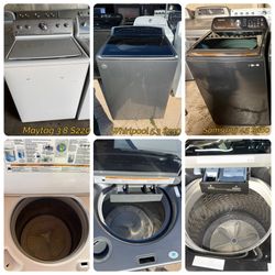 Washer Maytag 3.8 cuft $220Whirlpool washer 5.3 cuft $230 Samsung washer 5.2 cuft $280