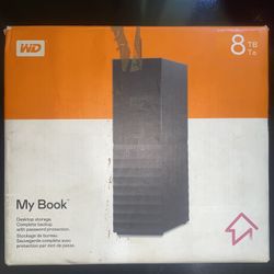 WD 8TB My Book Desktop External Hard Drive