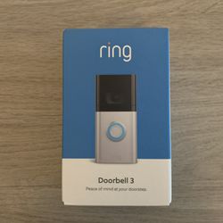 Ring Video Doorbell 3 Brand New Sealed 