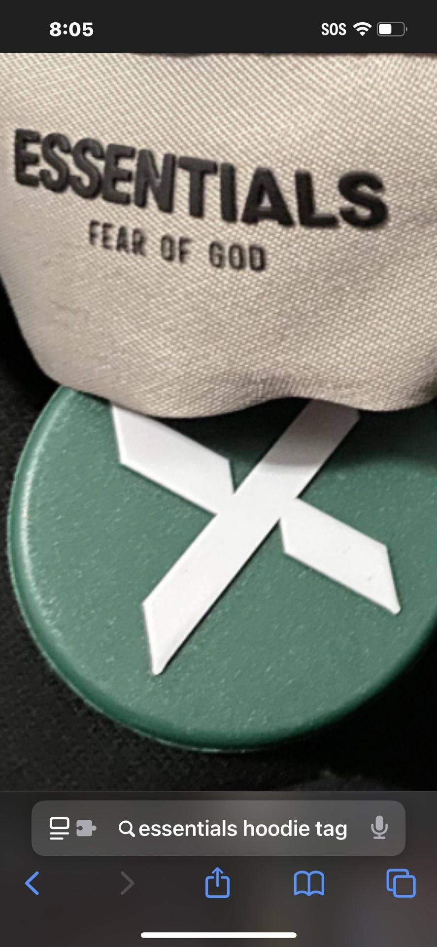 Brand New Essentials Fear Of God Hoodie Medium