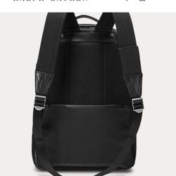 Ralph Lauren Leather Trim Backpack 