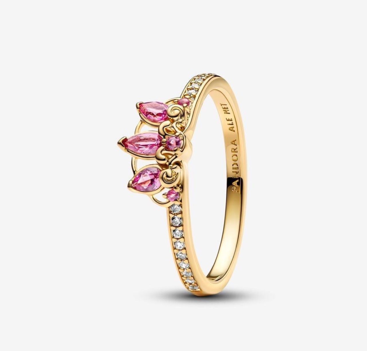 Disney Princess Rapunzel Tiara Ring 14k gold plating