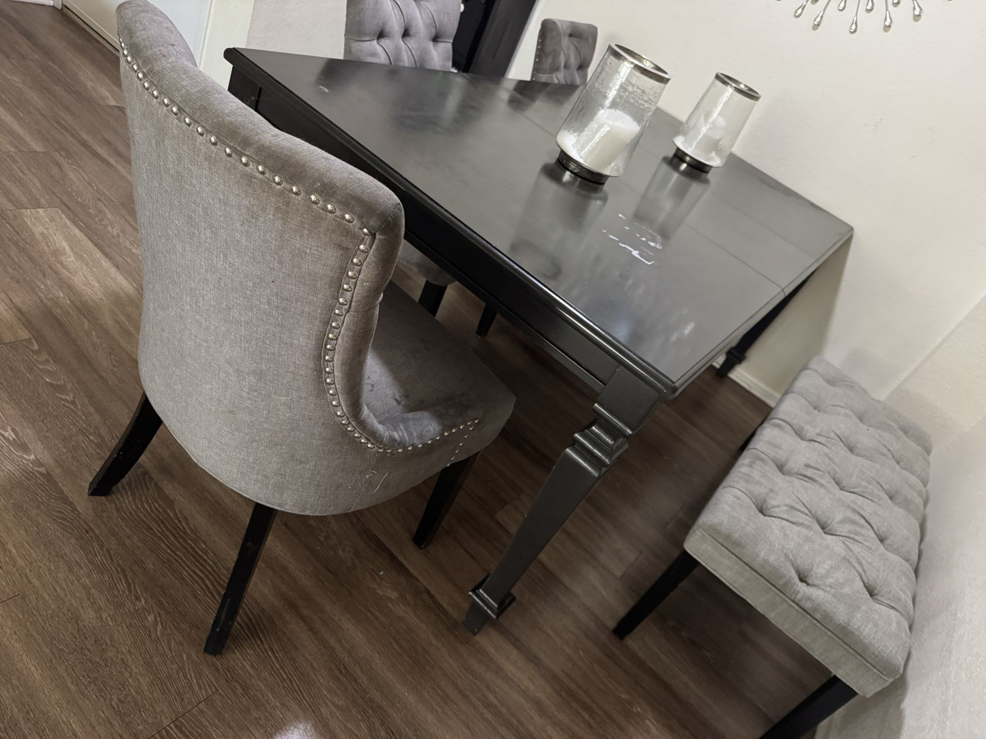 Gray Kitchen Table