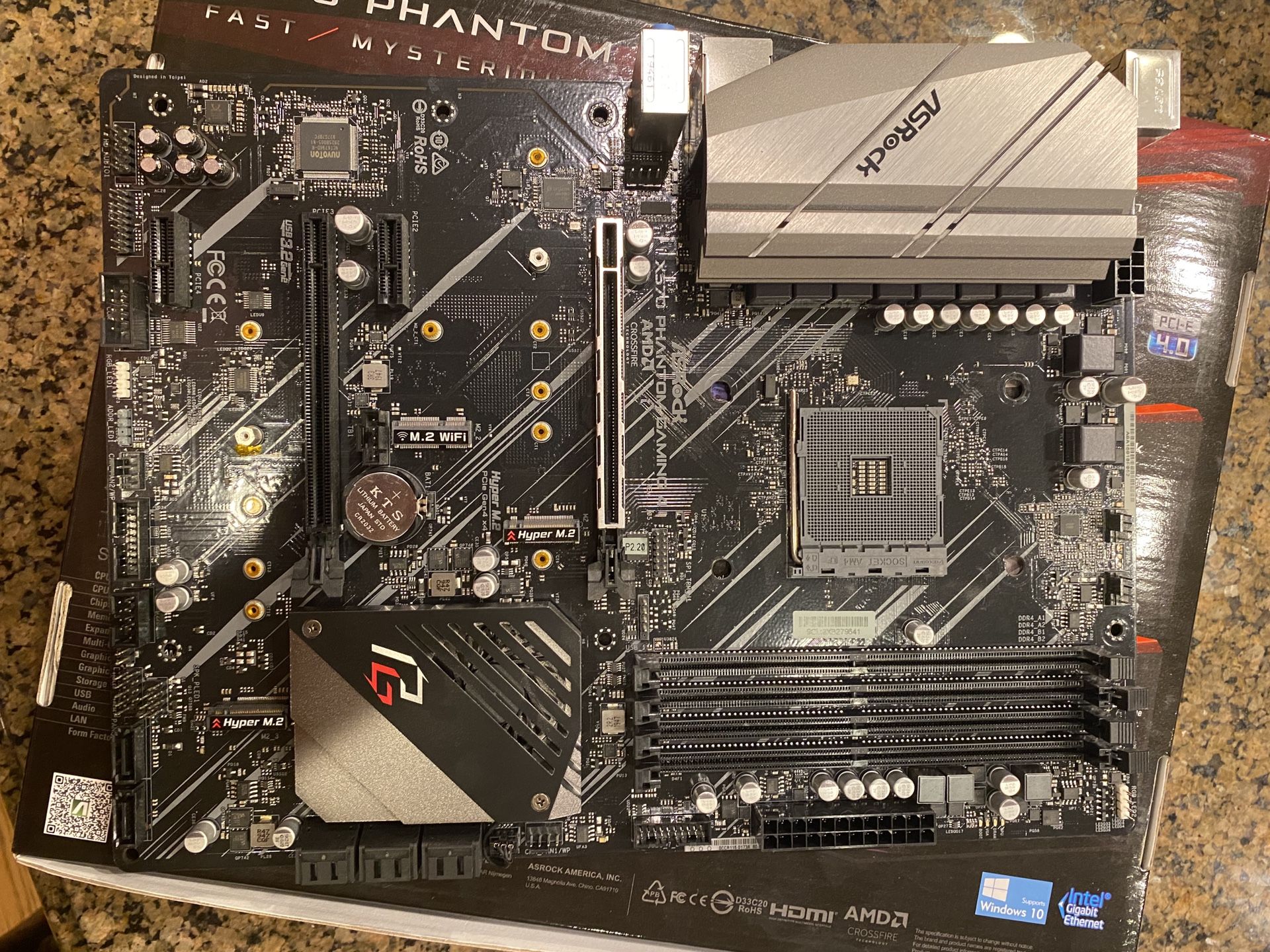 ASRock X570 Phantom gaming 4 Motherboard for Sale in Woodinville, WA