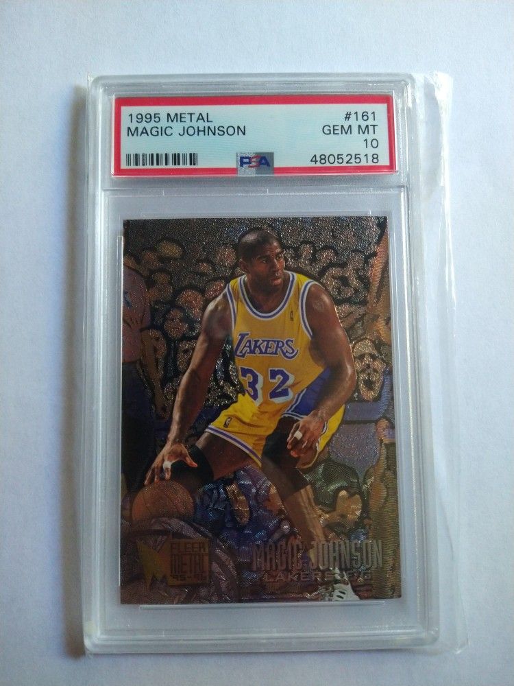 Magic Johnson 1996 Fleer Metal PSA 10 Gem Mint