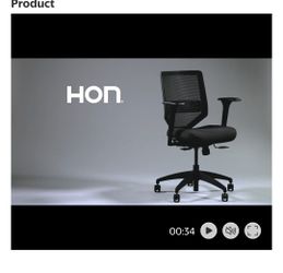 HON Solve Mid-Back Task Chair, Black ilira-Stretch Mesh Back, Adjustable Lumbar Support, Adjustable Arms,