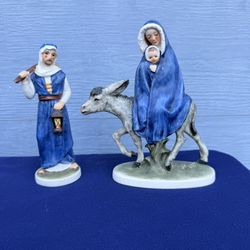 Vintage Porcelain Nativity Set – Flight Into Egypt