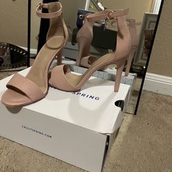 Women’s Pink Ankle Strap Heels