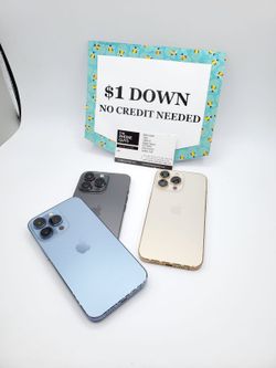 Apple IPhone 13 Pro Max 5G - 90 DAY WARRANTY - $1 DOWN - NO CREDIT NEEDED 