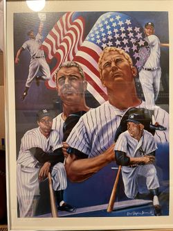 Mickey Mantle Joe DiMaggio Photo By Robert Stephen Simon