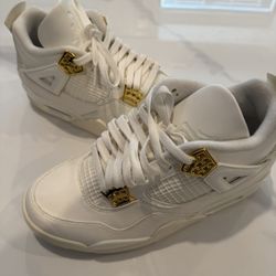 Jordan 4s  Metallic Gold