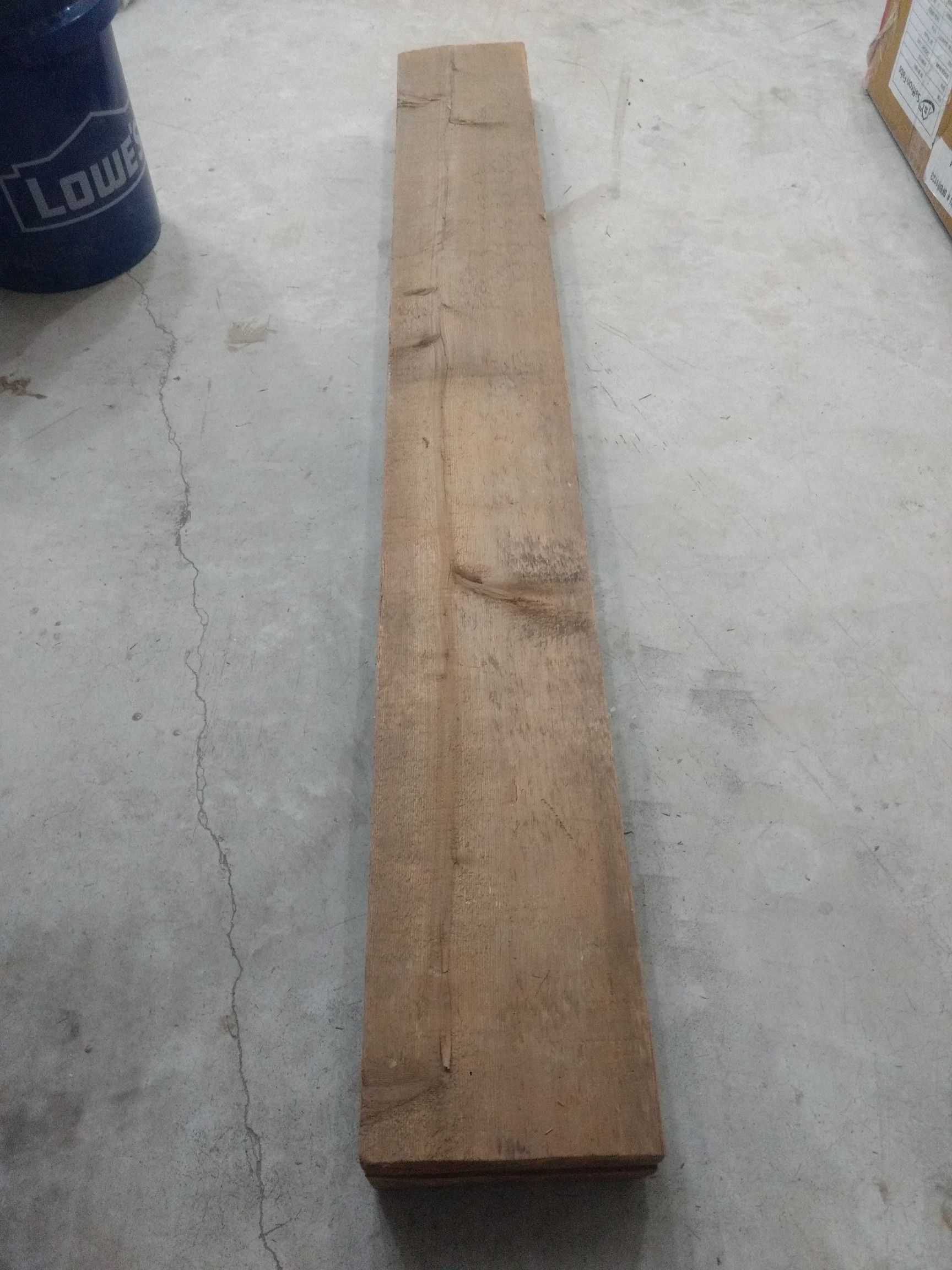 3"x8"x60 Rough Sawn White Cedar Beam