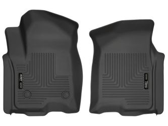 Husky Liners WeatherBeater Front Floor Mats for 2019–2026 Chevy Silverado & GMC Sierra Crew/Double Cab – Black