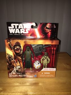 2015 Hasbro Star Wars The Force Awakens BB-8 , Brute D’Unkar & Ferrailleur De Jakku
