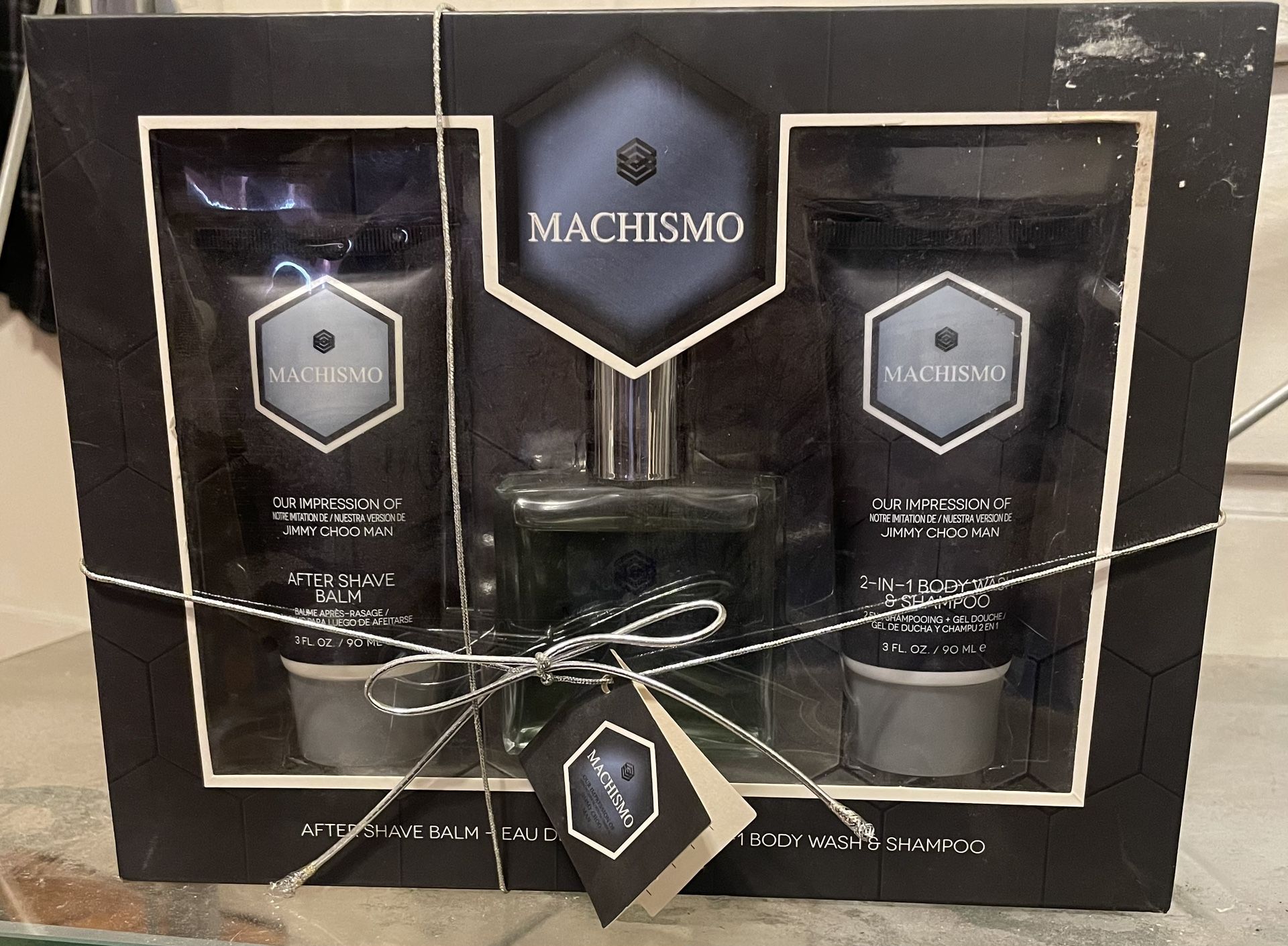 MACHISMO After Shave Balm, Cologne, & Body Wash/ Shampoo NEW & SEALED