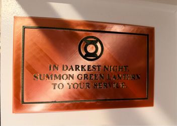 Green lantern sign