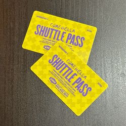 Coachella Weekend 2 Shuttle passes