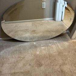 Oval Wall Mirror $15