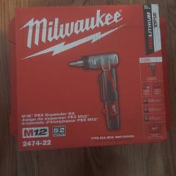 Milwaukee M12 Pex Expander Kit Brand New 