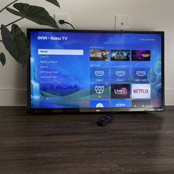 Roku 32” Smart TV + Swivel Wall Mount (All Pieces Included)    