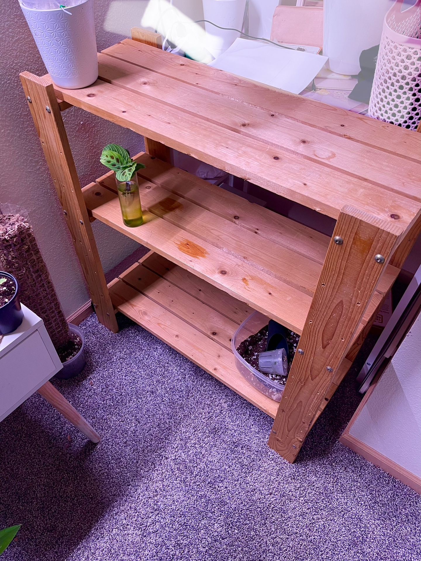 Wooden Standing Shelf 
