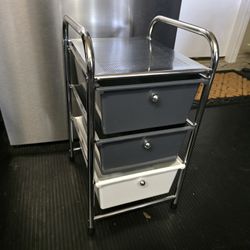 23h 12w 15d Metal 3-Drawer Storage Drawers Storage Cart Table