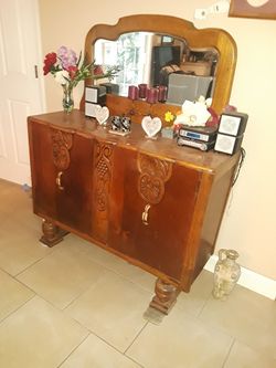 1920's antique pearl handled dresser