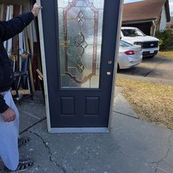 36x80 Front Door , Framed , Painted Ready To Install