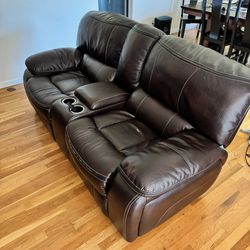 Brown Couch And Loveseat