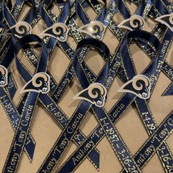 Pin Back Buttons Pin Back Ribbons Names & Dates 
