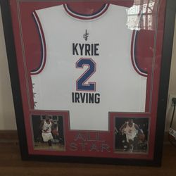 Kyrie Irving All Star Jersey In A Frame 