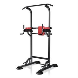 Wesfital Power Tower Dip Station Pull up Bar Stand Height Adjustable Strength
