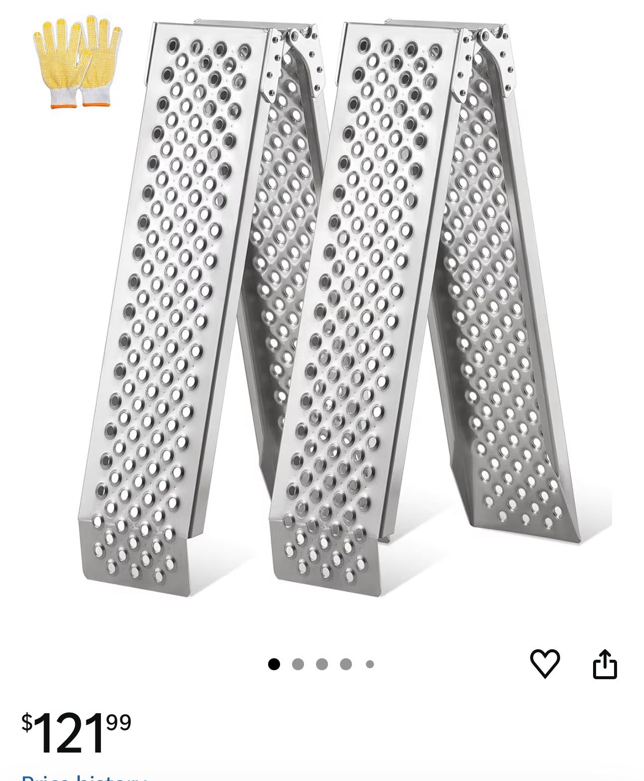 New / 2 Folding Loading Ramps / Aluminum/ 1500 Pound Weight Capacity