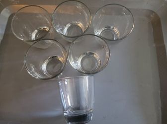 Old Fashioned Rocks Glasses Heavy Glass Set Of 6