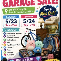 HUGE GARAGE SALE 618 SW CURRY ST Port St Lucie Sat And Sun 