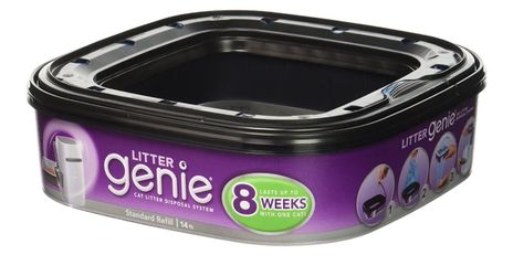 2 Pack Litter Genie Cat Disposal System Refill Cartridge Lasts 8 Weeks