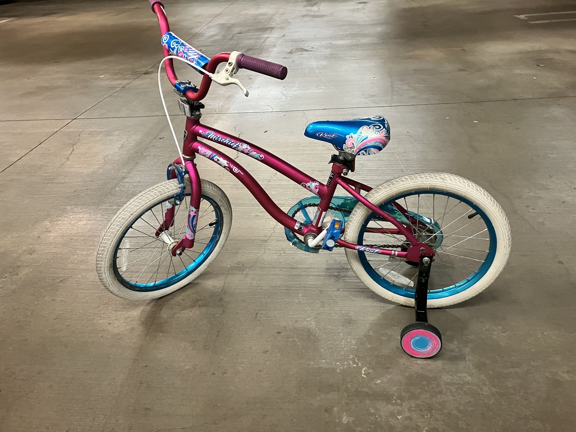 Kids Bicycle with Training Wheels (18”)